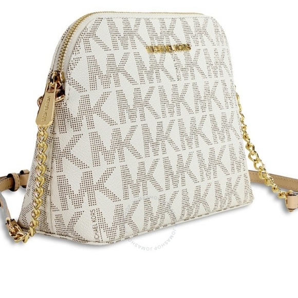 Michael Kor Large Leather Dome Crossbody - Picture 7 of 8